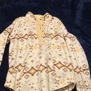 Sonoma Beige and Brown Patterned Jacket
